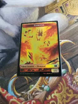 Soldier / Elemental Token Foil MTG Double Masters 2022 - Pack Fresh - - Image 2