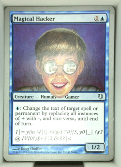 Magical Hacker - Unhinged - MtG Magic the Gathering NM - U031 - Image 1