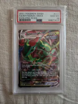 Pokemon 2021 SWSH Evolving Skies Rayquaza VMAX #111/203 PSA 10 Gem Mint - Image 2