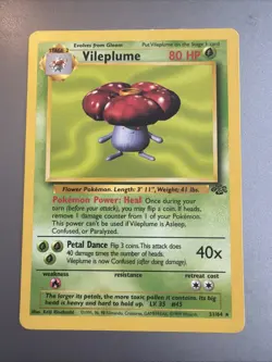 1999 - Pokemon - Vileplume - Jungle - Rare Non Holo - 31/64 - Vintage - WOTC - Image 1