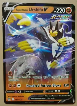 Pokemon TCG Battle Styles Rapid Strike Urshifu V 087/163 - Image 1