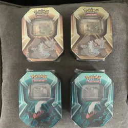 Pokemon TCG 4 Darkrai 2 Tyranitar 2 Slaking Lot Of 8 New Sealed Collectors Tins - Image 2