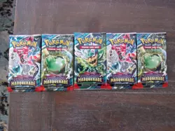 Pokemon TCG Scarlet & Violet Twilight Masquerade Booster Pack Lot (5) English - Image 1