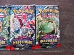 Pokemon TCG Scarlet & Violet Twilight Masquerade Booster Pack Lot (5) English - Image 3