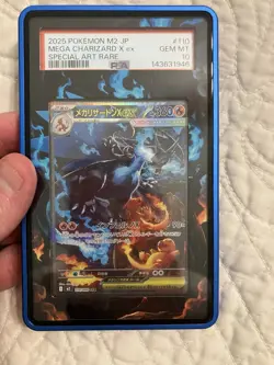 2025 POKEMON JAPANESE M2-INFERNO X SPECIAL ART RARE MEGA CHARIZARD X EX PSA 10 - Image 1
