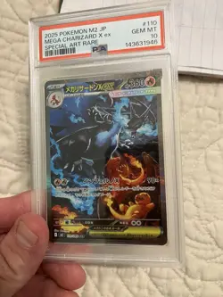 2025 POKEMON JAPANESE M2-INFERNO X SPECIAL ART RARE MEGA CHARIZARD X EX PSA 10 - Image 3