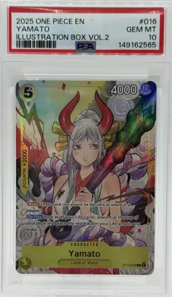 Yamato PSA 10 (Illustration Box Vol.2) ST13-016 One Piece Promotion Cards Foil - Image 1