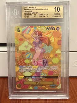 2024 ONE PIECE JPN EMPERORS IN THE NEW WORLD SPECIAL ALT ART #106 NAMI BGS 10 - Image 1