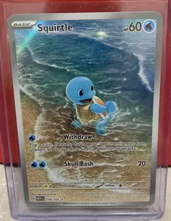 Squirtle 170/165 SV: Scarlet & Violet 151 Pokemon Card NM IR English - Image 1