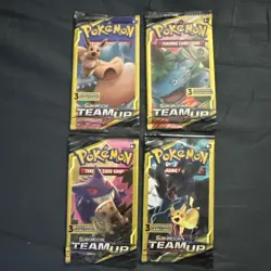Team Up Dollar Store 3 Card Booster Packs Set Of 4 (Factory Sealed) Art Set! - Image 1