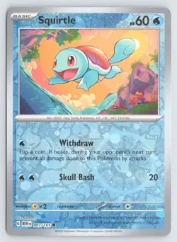 Squirtle 007/165 Pokemon (Cosmos Holo) Miscellaneous Cards & Products Near Mint - Image 1