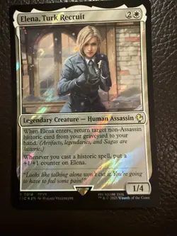 Mtg FIC Final Fantasy — Elena, Turk Recruit —NM SURGE FOIL - Image 1