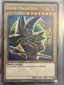 Dark Magician YGLD-ENBO2 UltraRare Ist Edition Yugioh NM - Image 2