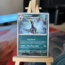POKEMON TCG: UMBREON 130/197 OBSIDIAN FLAMES REGULAR UNCOMMON CARD NM - Image 1