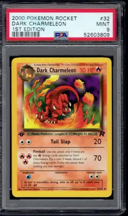2000 Pokemon Dark Charmeleon 1st Edition 32/82 PSA 9 (Team Rocket) - Image 1