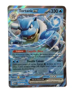 Tortank EX 009/165 Pokemon 151 EV3.5 Ecarlate & Violet (FR) – Carte Ultra Rare - Image 1