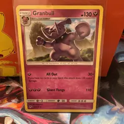 2018 Pokemon Granbull 138/214 Rare Non-Holo Lost Thunder MP - Image 1