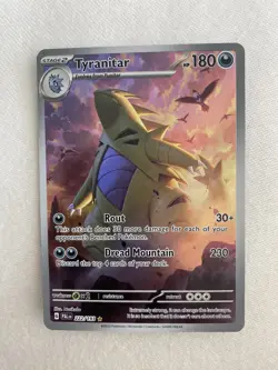 Pokemon TCG Tyranitar Holo Card Scarlet & Violet Paldea Evolved 222/193 PACKED! - Image 2