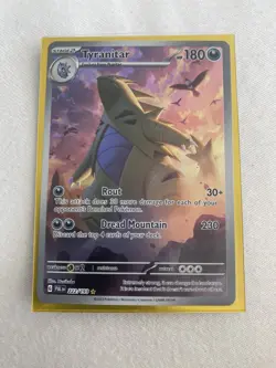 Pokemon TCG Tyranitar Holo Card Scarlet & Violet Paldea Evolved 222/193 PACKED! - Image 5