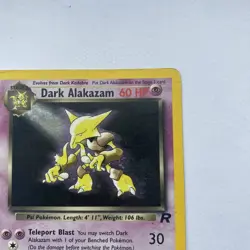 Dark Alakazam TCG Team Rocket Holo Card 1/82 Unlimited HP - Image 5