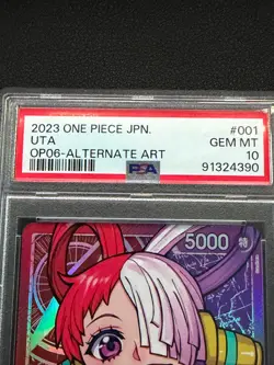 PSA 10 Uta Leader Alternate Art OP06-001 2023 ONE PIECE Card Japanese - Image 3