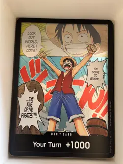 DON!! Card (Luffy) (Manga) (Alternate Art) English DON!! One Piece TCG Card Game - Image 1