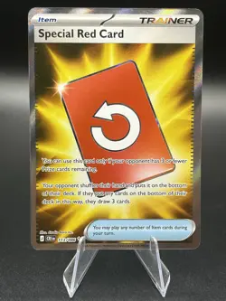 Special Red Card Holo Ultra Rare ME04: Chaos Rising 113/086 NM - Image 1