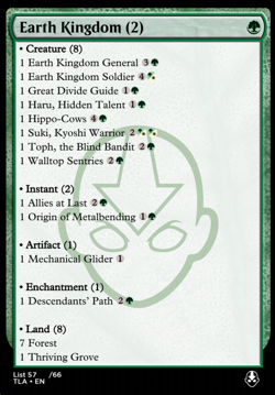 Avatar Jumpstart Booster Pack MTG Magic: The Gathering - Earth Kingdom (2) - Image 2