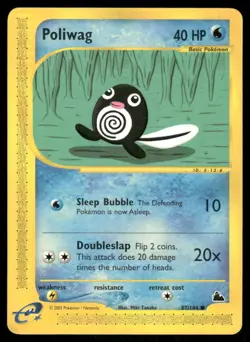 Pokemon Cards Poliwag 87/144 Skyridge Common LP *2 - Image 1