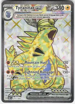 Tyranitar ex 211/197 Ultra Rare Obsidian Flames Pokemon Near Mint - Image 1