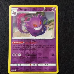 Pokemon TCG Gengar 085/202 Swsh01 Reverse Holo Rare English 110 HP - Image 1
