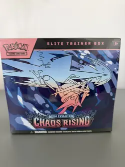 POKEMON TCG: MEGA EVOLUTION — CHAOS RISING ELITE TRAINER BOX FACTORY SEALED ✔🔥 - Image 1