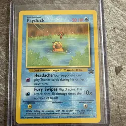 Pokemon Psyduck BLACK STAR 20 - WOTC PROMO - 2000 NM - Image 1