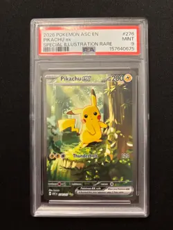 2026 Pokemon Asc En-Ascended Heroes 276 Pikachu Ex SIR PSA 9 - Image 1