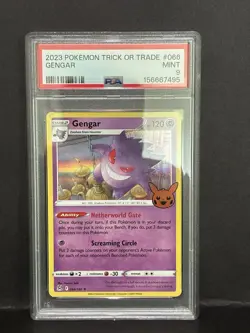 Pokemon TCG Trick or Trade Gengar 066/196 Holo Rare 120 HP English PSA 9 - Image 1