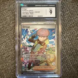 Pokemon Ortega #219 Full Art Trainer Obsidian Flames - CGC 9 Mint - Image 1