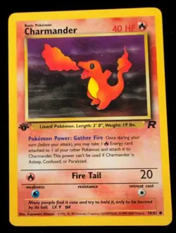 Pokemon TCG Team Rockets Charmander 1st Edition - Image 1