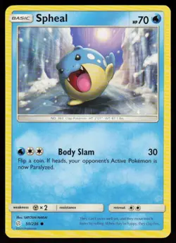 Spheal 50/236 Common Cosmic Eclipse Pokemon Near Mint - Image 1