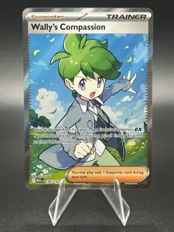 Pokemon TCG: Wally's Compassion 176/132 Me01: Mega Evolution Holo NM - Image 1