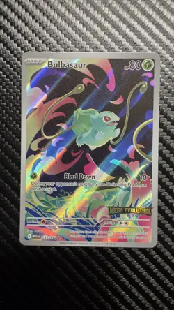 Bulbasaur 133/132 English Mega Evolution Stamped Full Art Promo NM+++ Pokemon - Image 1