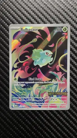 Bulbasaur 133/132 English Mega Evolution Stamped Full Art Promo NM+++ Pokemon - Image 2