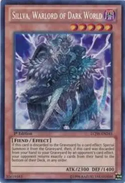 Sillva, Warlord of Dark World 1st Edition Secret Rare Leg. Col. 4 LCJW-EN245 LP - Image 1
