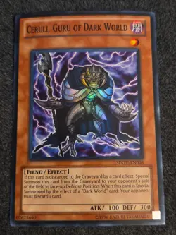 1x (VLP) Ceruli, Guru of Dark World - SDGU-EN003 - Super Rare - Unl Edition YuGi - Image 1