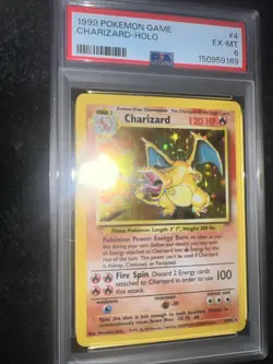 1999 POKEMON CHARIZARD-HOLO #4 PSA EX-MT 6 - Sick Card. True Gas! Iykyk HOT!!!!! - Image 2