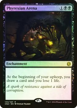 NM+ FOIL MTG Phyrexian Arena Conspiracy Take the Crown #144 Magic Card - Image 1