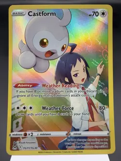 Castform TG11/TG30 - Holo Rare - Lost Origin Pokemon Card MINT - Image 1