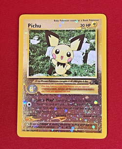 Pokemon card Pokemon Black Star Promo HOLO PICHU #35 - Image 2