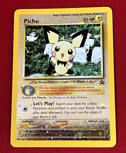 Pokemon card Pokemon Black Star Promo HOLO PICHU #35 - Image 3