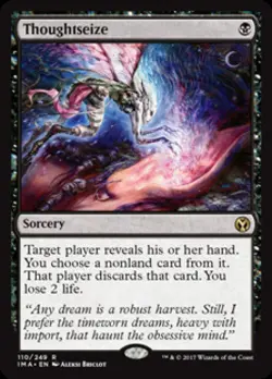 MTG English Thoughtseize NM Foil Iconic Masters - Image 1