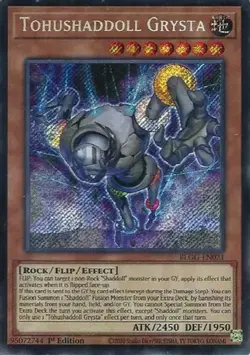 Tohushaddoll Grysta BLGG-EN021 Secret Rare Yu-Gi-Oh Card - Image 1